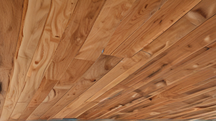 wooden ceiling panels