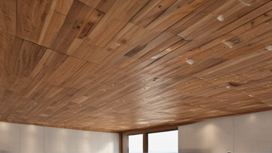 wooden ceiling panels