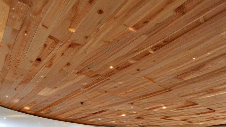 wooden ceiling panels