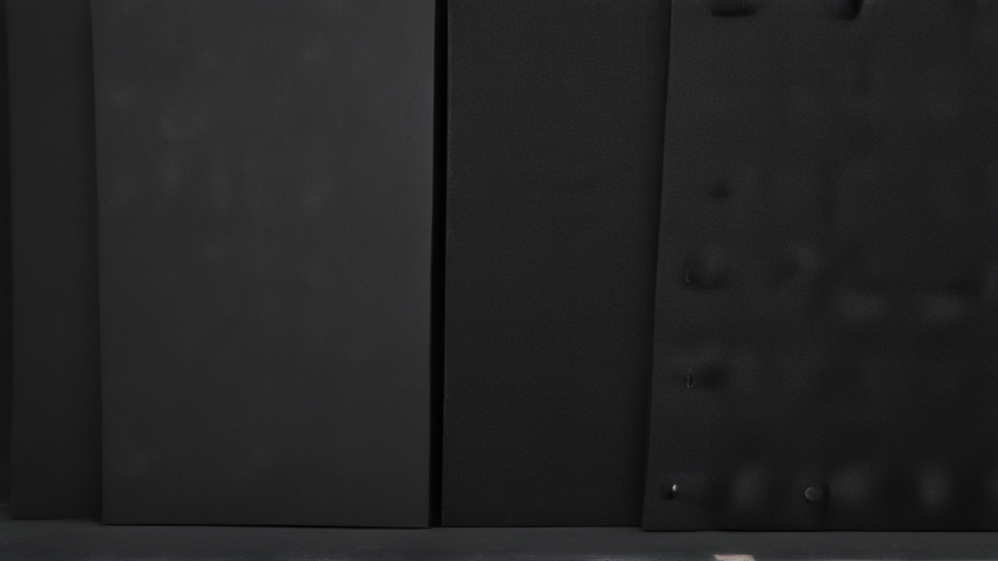 black acoustic panels