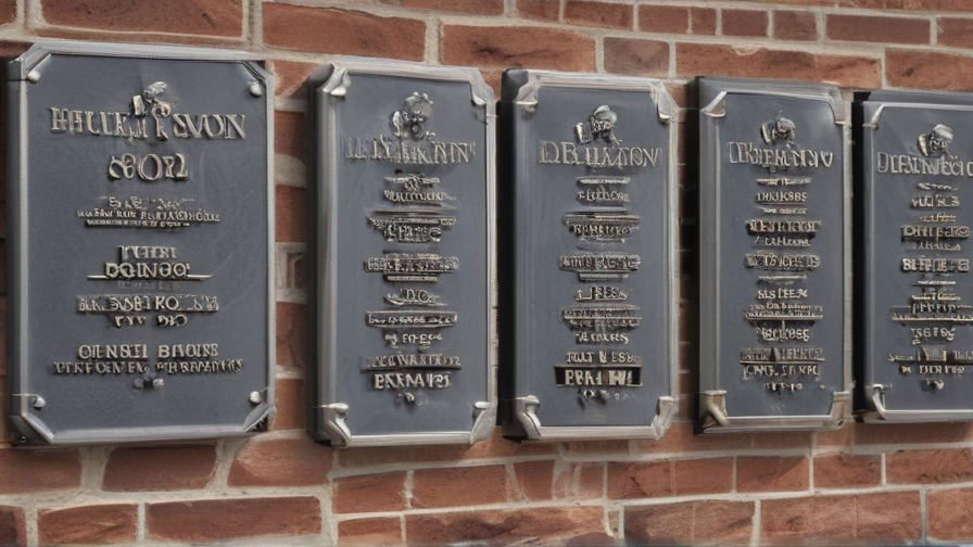 building dedication plaques