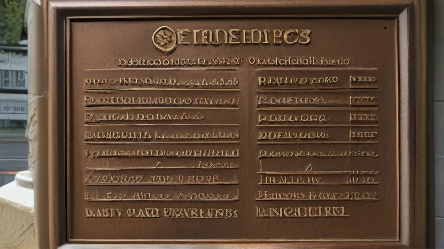 custom bronze plaque